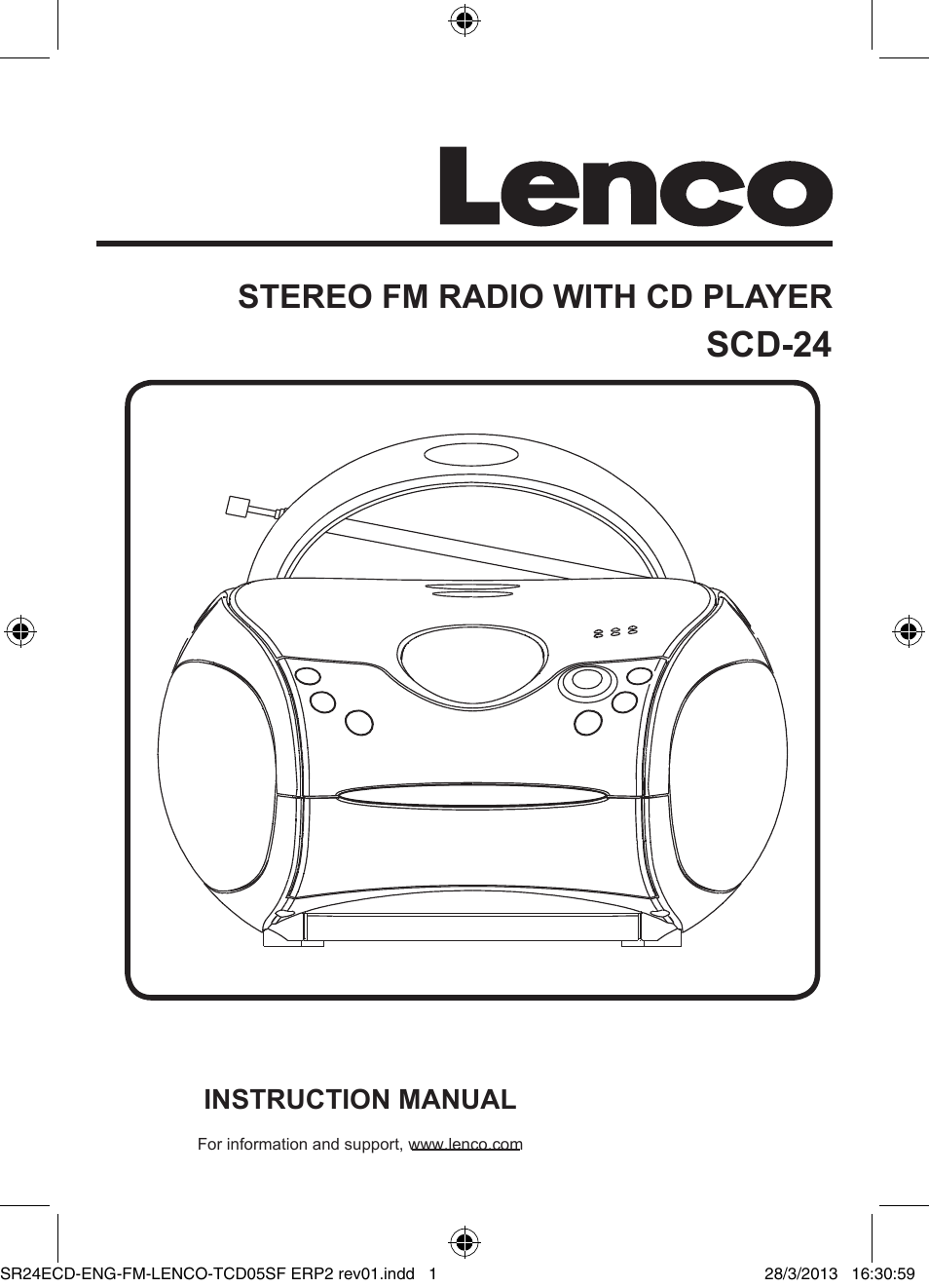 Lenco SCD-24 User Manual | 8 pages