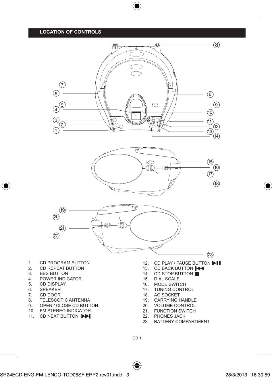 Lenco SCD-24 User Manual | Page 3 / 8