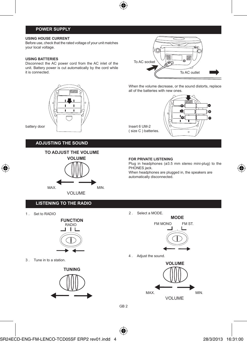 Lenco SCD-24 User Manual | Page 4 / 8