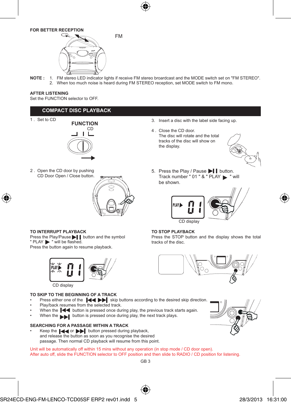 Lenco SCD-24 User Manual | Page 5 / 8