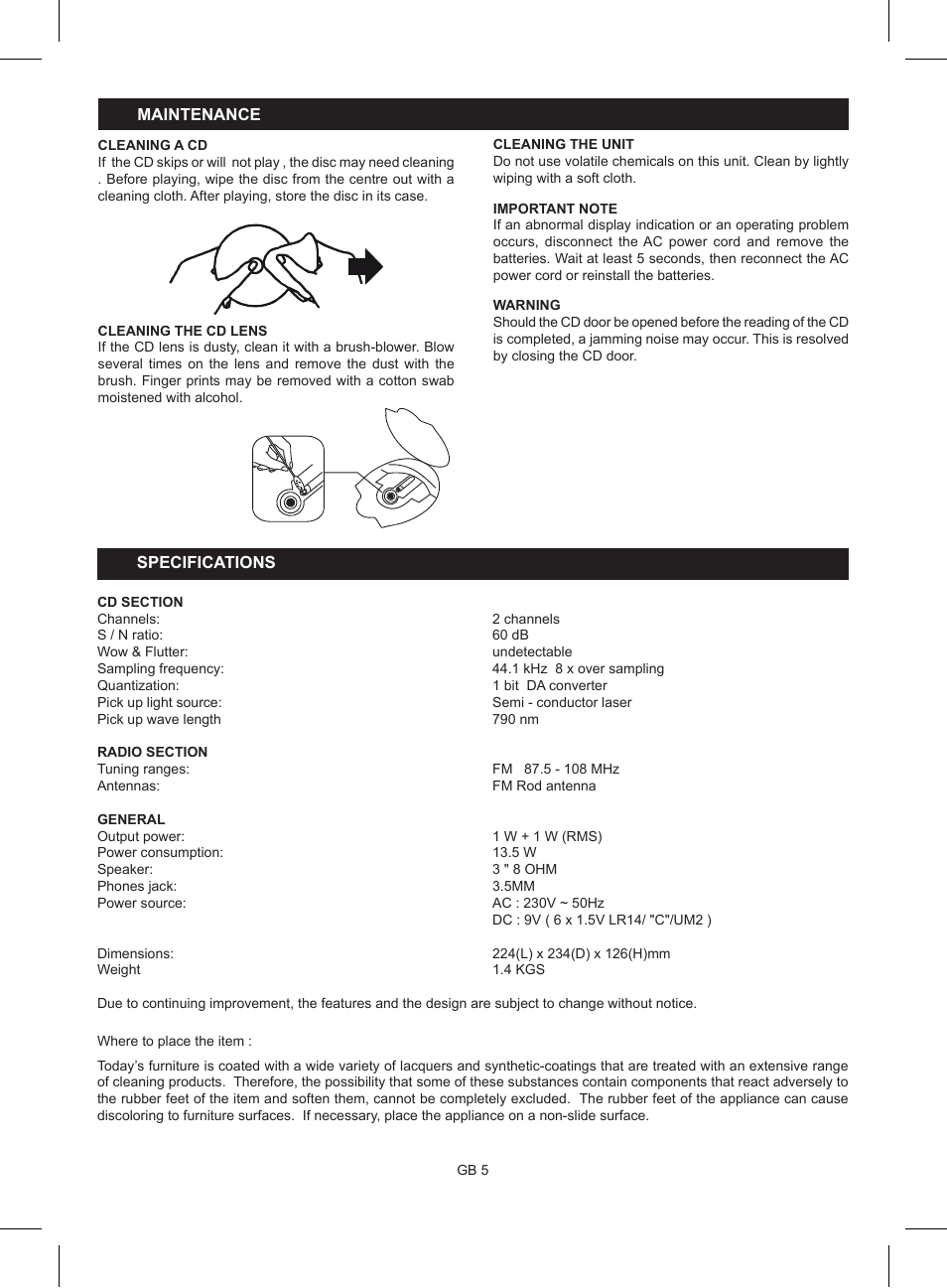 Lenco SCD-26 User Manual | Page 7 / 8