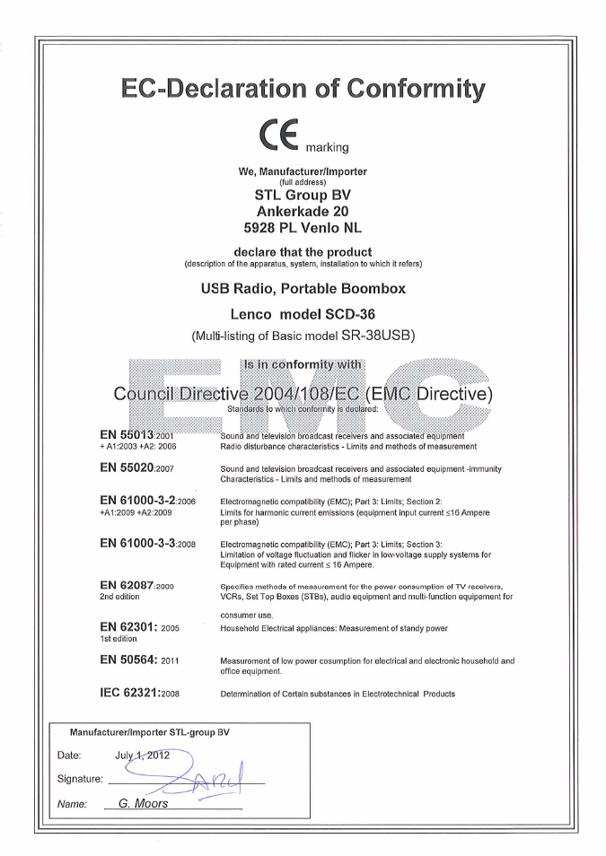 Lenco SCD-36 USB User Manual | Page 57 / 57