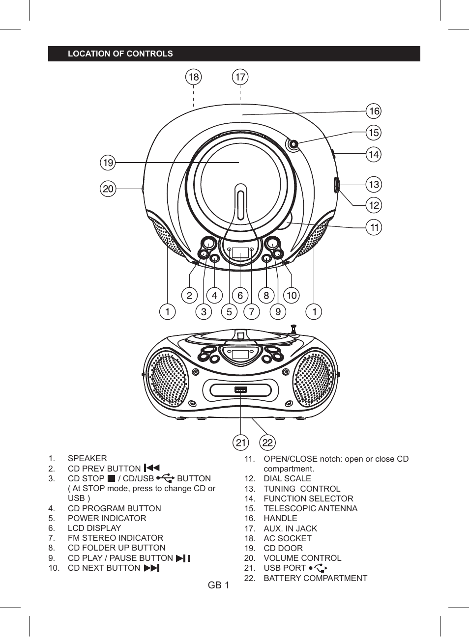 Lenco SCD-38 USB User Manual | Page 3 / 8