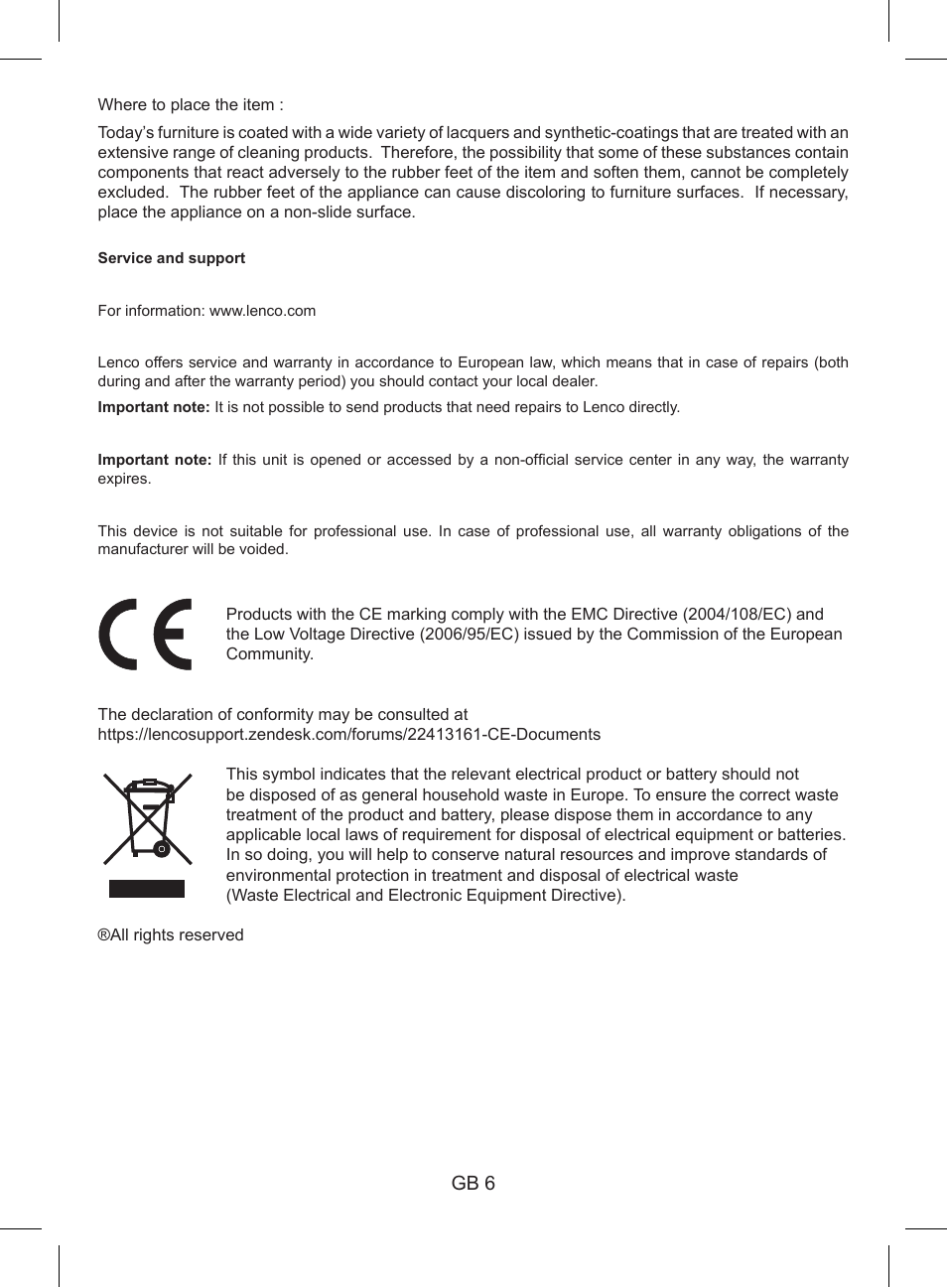 Lenco SCD-38 USB User Manual | Page 8 / 8