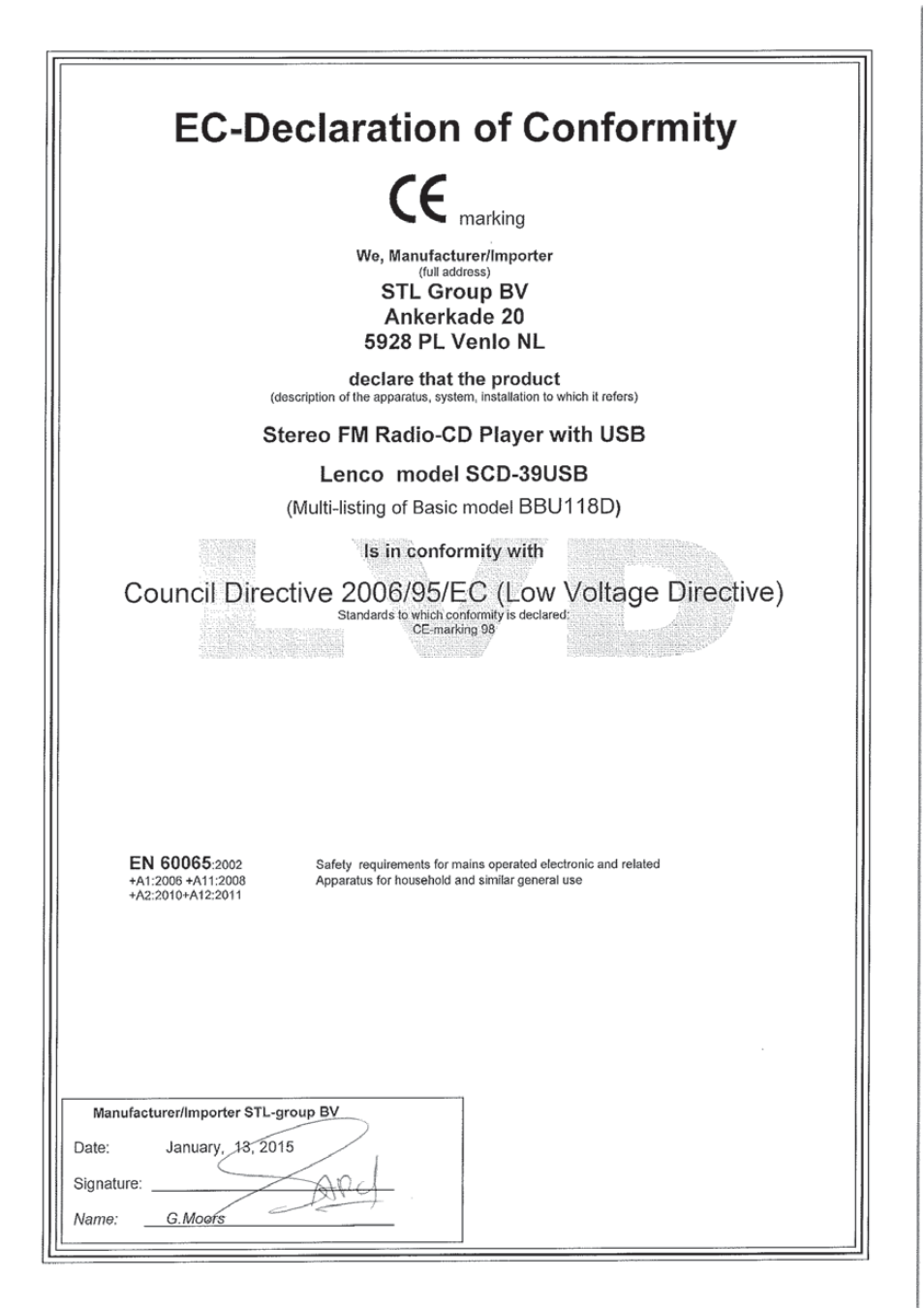 Lenco SCD-39 USB User Manual | Page 52 / 52