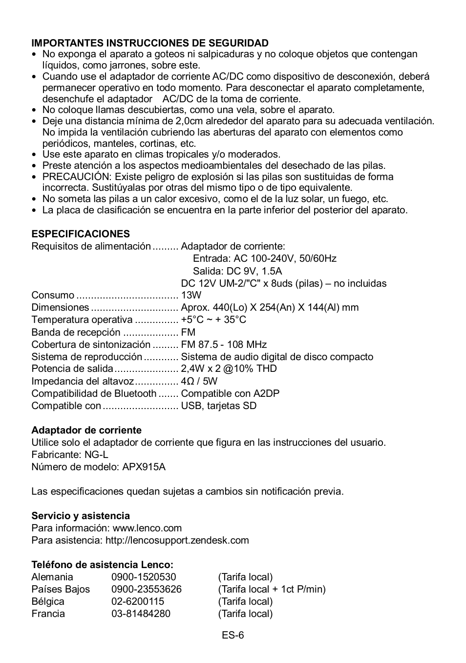 Lenco SCD-50BT User Manual | Page 15 / 44