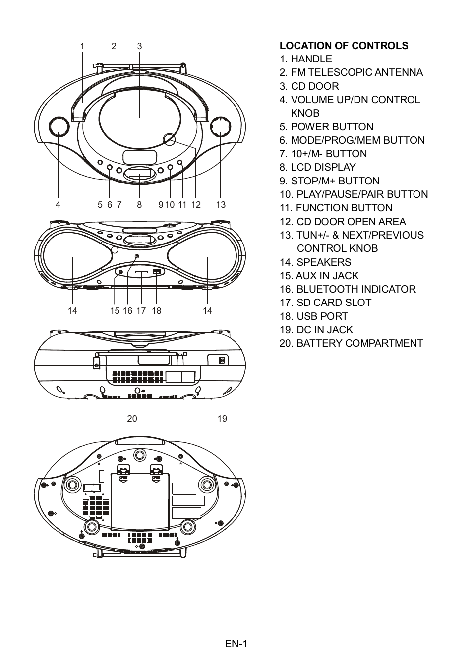 Lenco SCD-50BT User Manual | Page 2 / 44