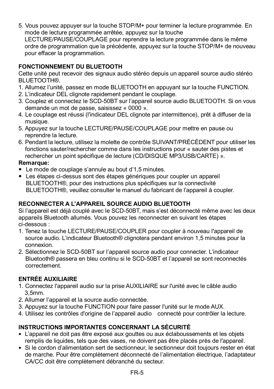 Lenco SCD-50BT User Manual | Page 22 / 44