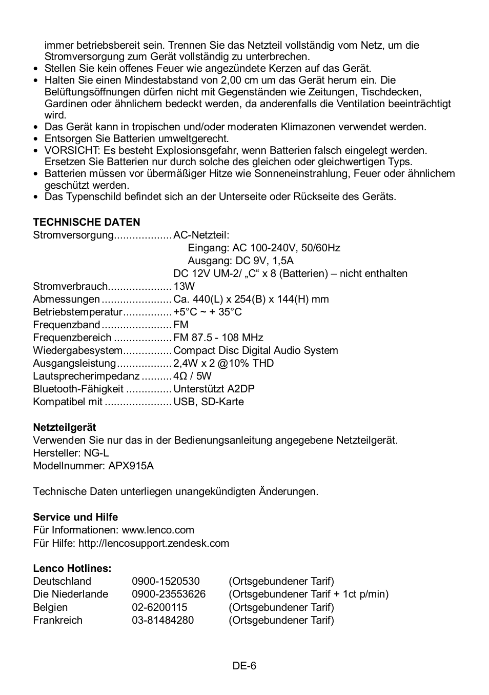 Lenco SCD-50BT User Manual | Page 31 / 44