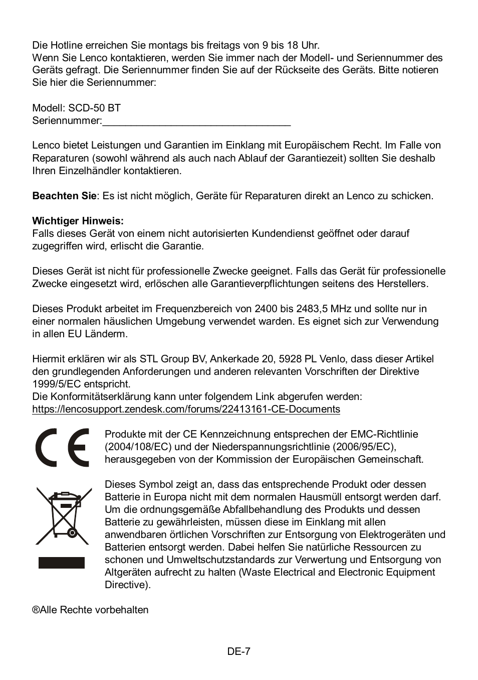 Lenco SCD-50BT User Manual | Page 32 / 44