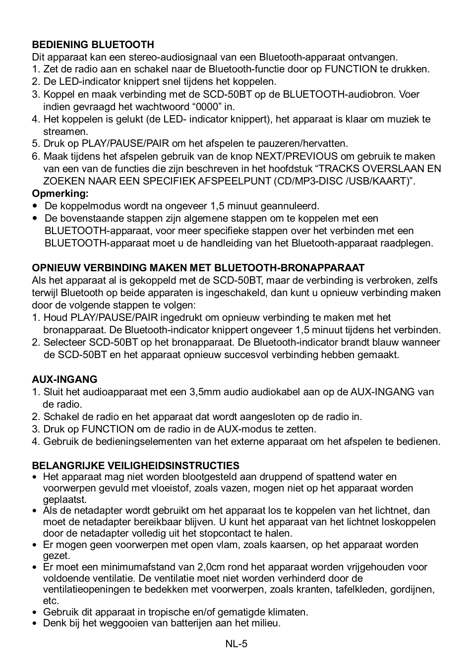 Lenco SCD-50BT User Manual | Page 38 / 44