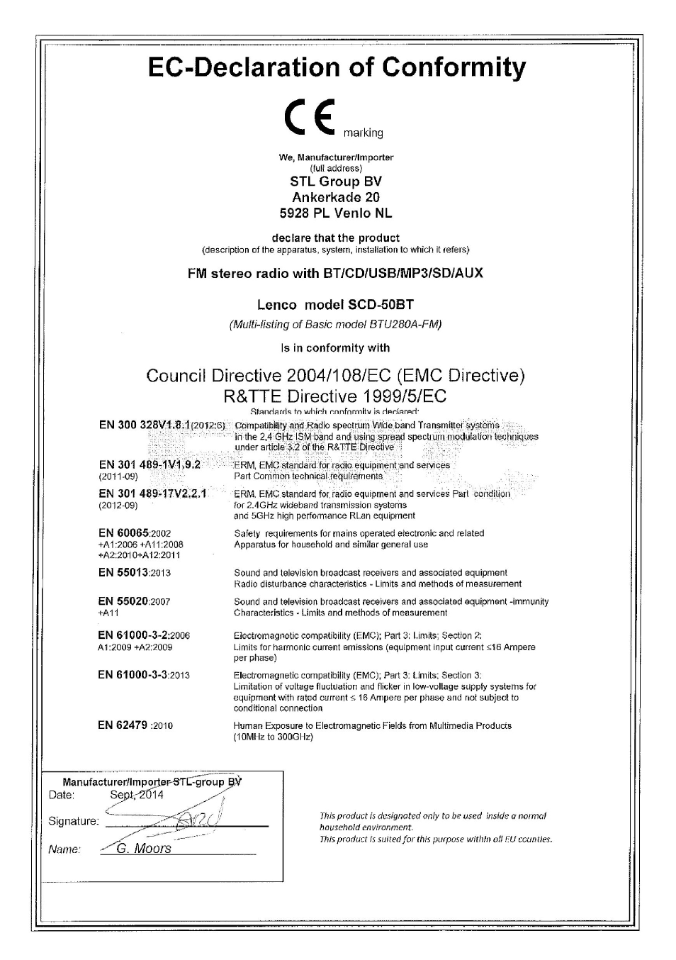 Lenco SCD-50BT User Manual | Page 44 / 44