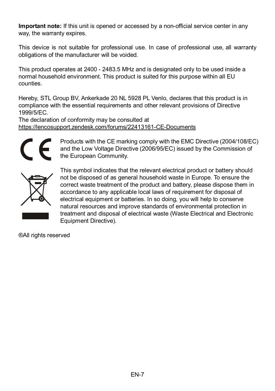 Lenco SCD-50BT User Manual | Page 8 / 44