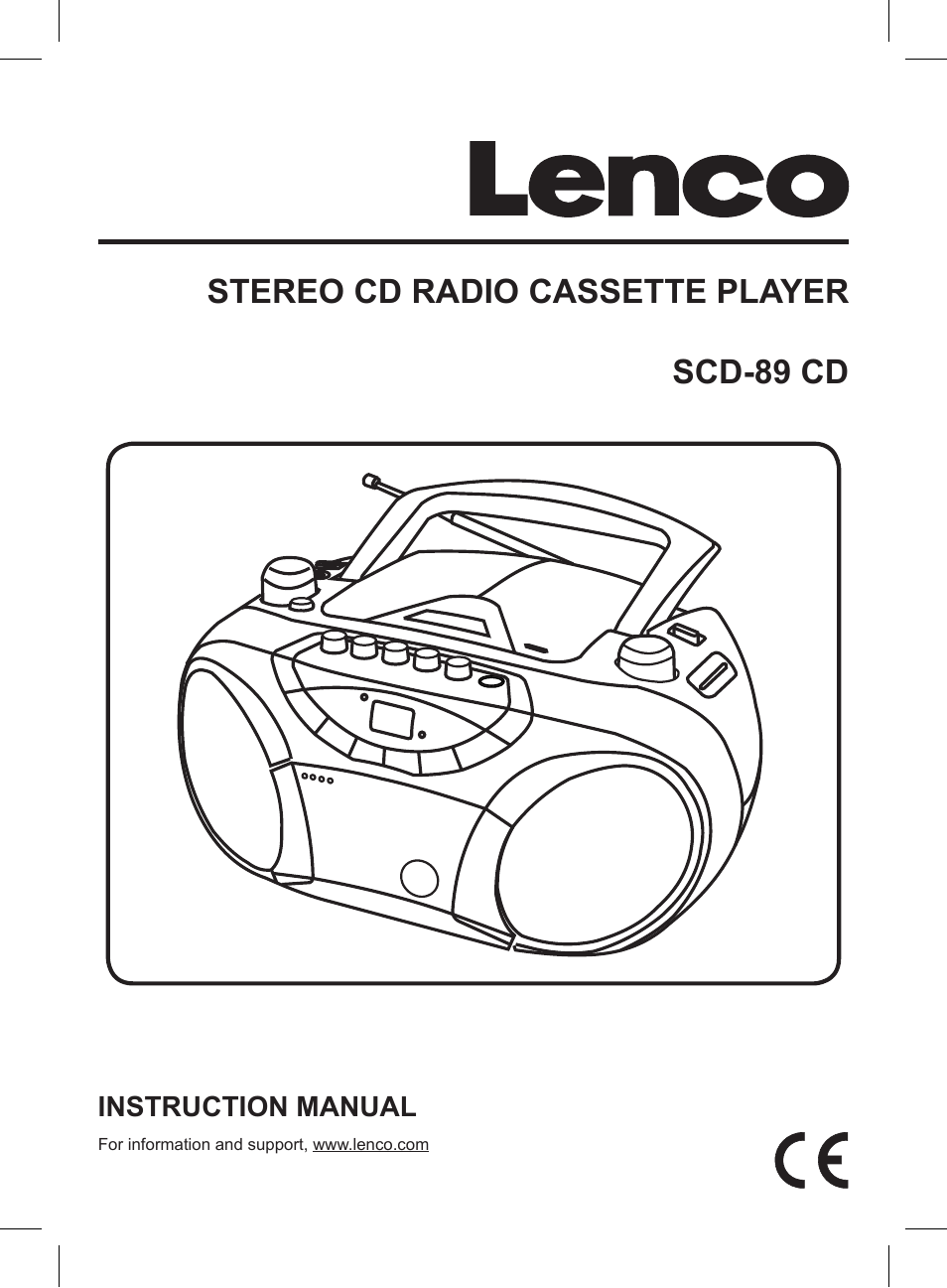 Lenco SCD-89 CD User Manual | 8 pages