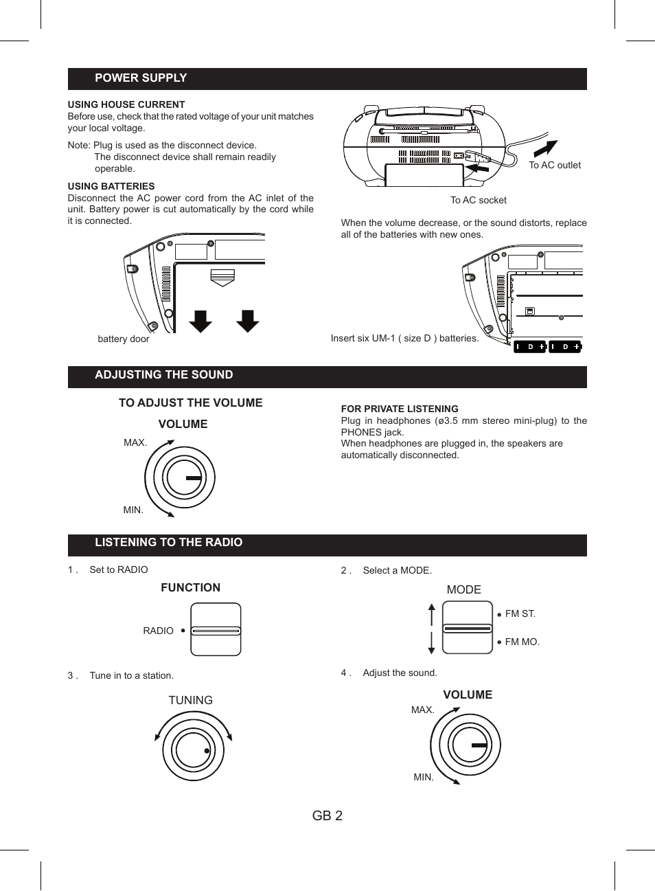 Gb 2 | Lenco SCD-89 CD User Manual | Page 4 / 8