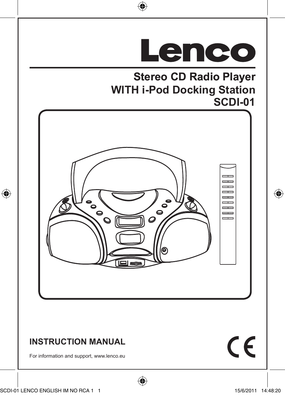 Lenco SCDi-01 User Manual | 10 pages