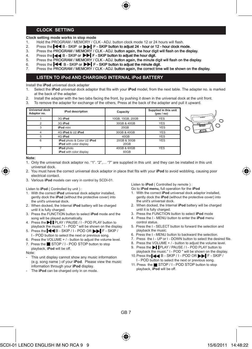 Lenco SCDi-01 User Manual | Page 9 / 10