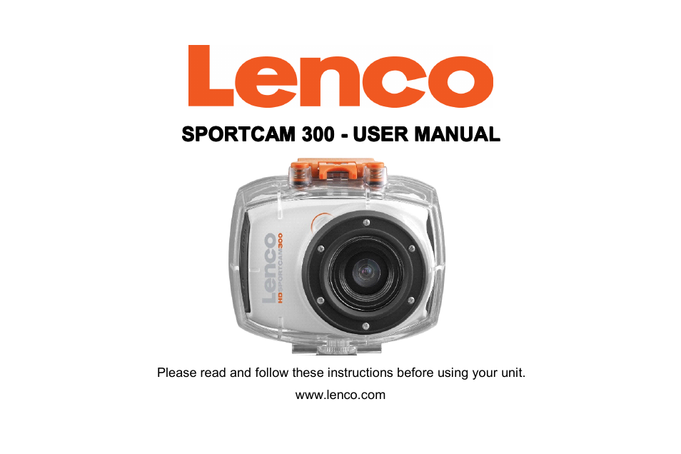 Lenco SPORTCAM-300 User Manual | 128 pages