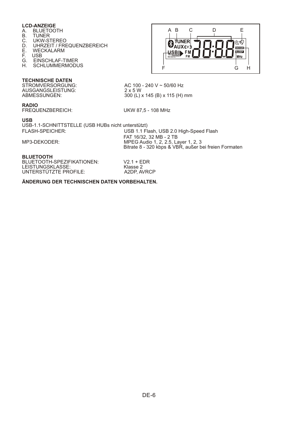 頁面 14 | Lenco SR-03 BT User Manual | Page 14 / 37