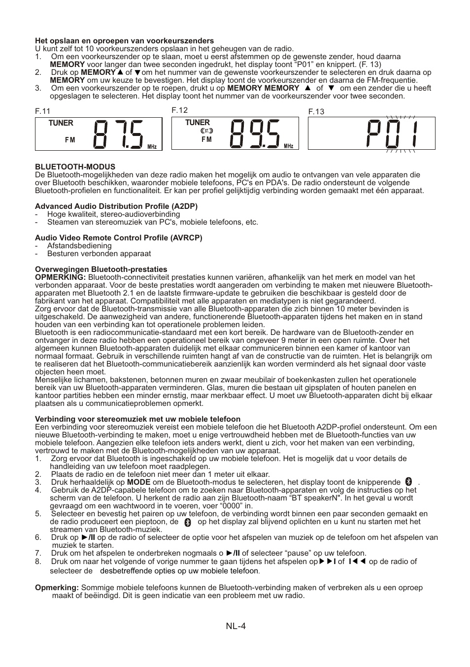 頁面 19 | Lenco SR-03 BT User Manual | Page 19 / 37