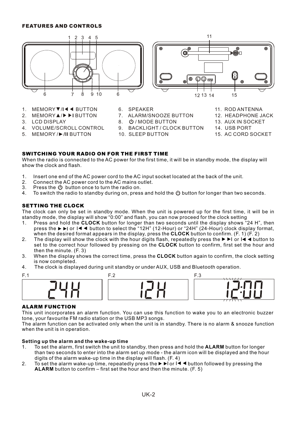 頁面 3 | Lenco SR-03 BT User Manual | Page 3 / 37