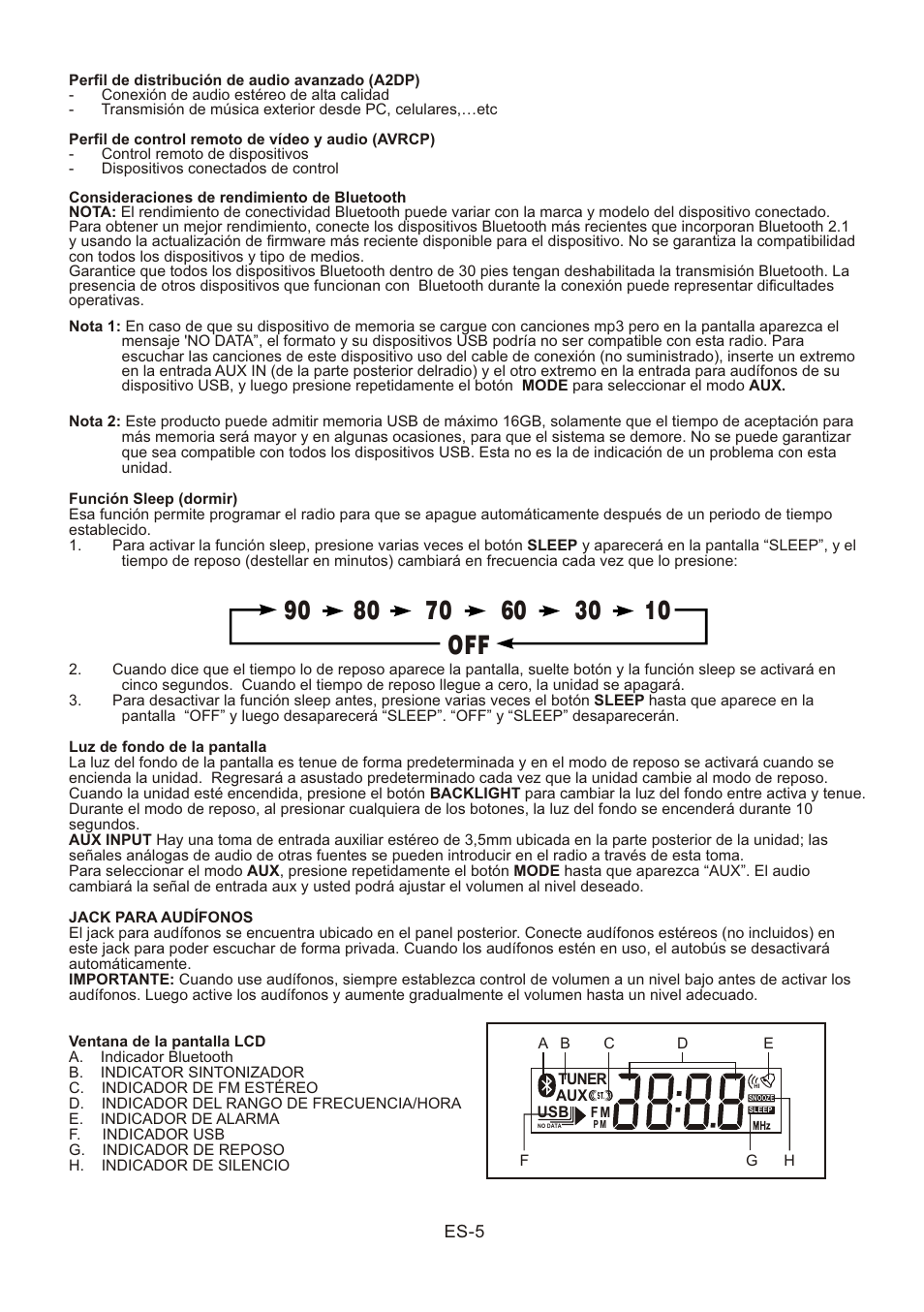 頁面 34 | Lenco SR-03 BT User Manual | Page 34 / 37