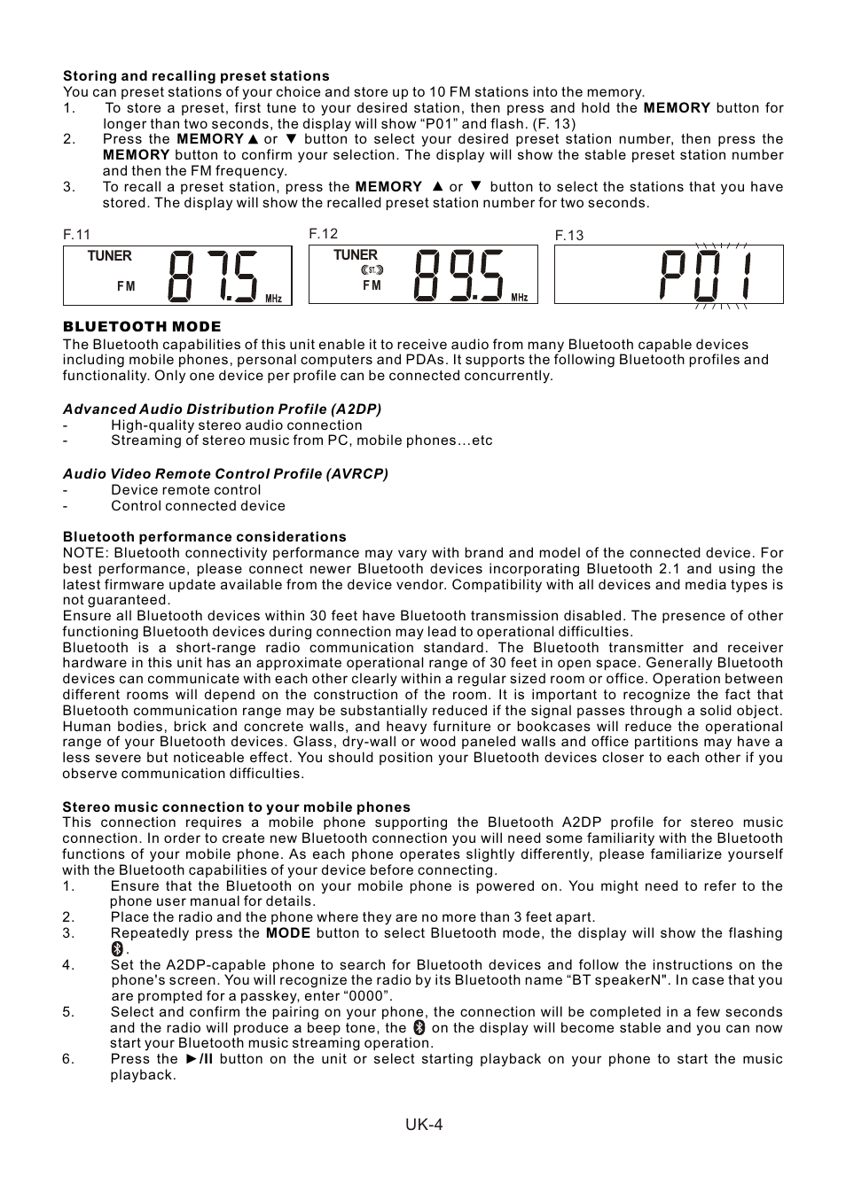 頁面 5 | Lenco SR-03 BT User Manual | Page 5 / 37