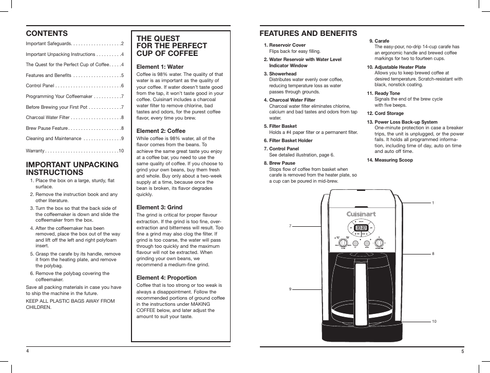 Cuisinart BREW CENTRAL DCC-2600C User Manual | Page 3 / 7