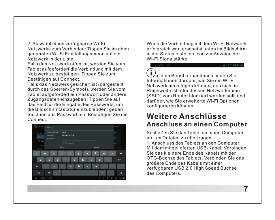 Weitere anschlüsse | Lenco TAB-1012 User Manual | Page 19 / 55