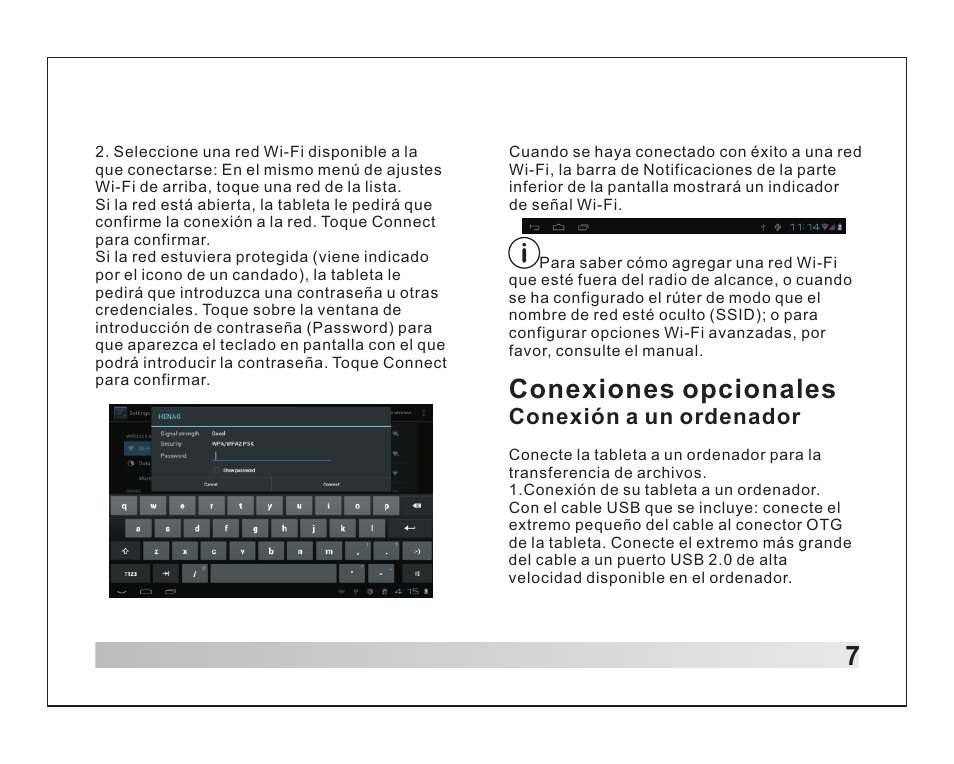 Conexiones opcionales | Lenco TAB-1012 User Manual | Page 52 / 55