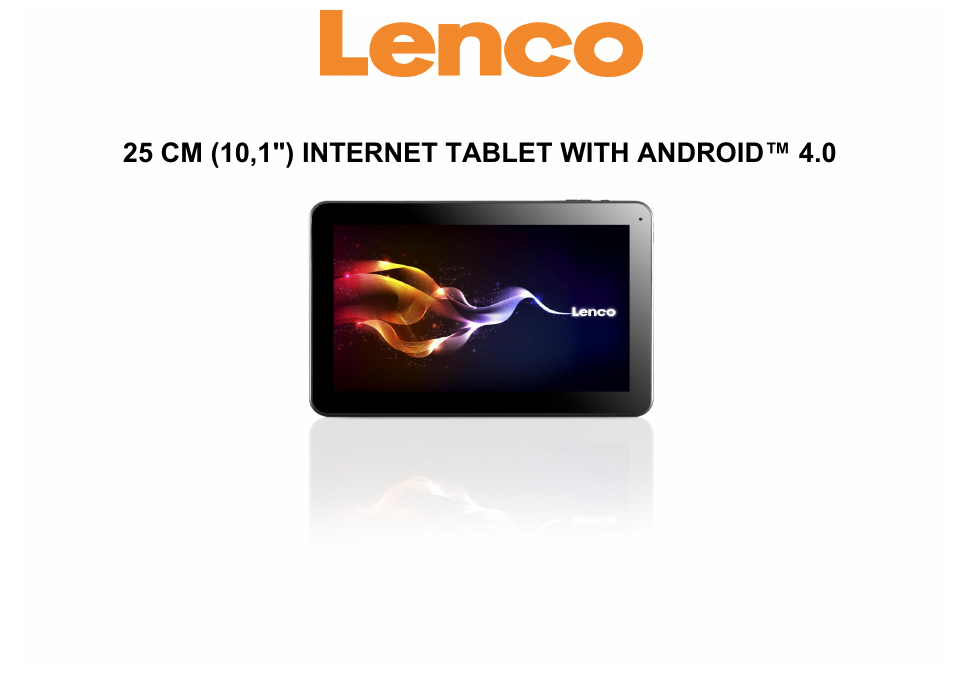 Lenco TAB-1014 User Manual | 8 pages