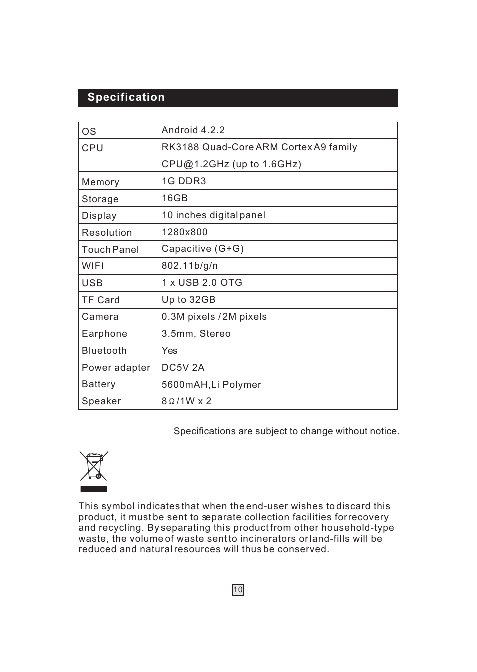 Ò³ãæ 11 | Lenco TAB-1014 User Manual | Page 11 / 12