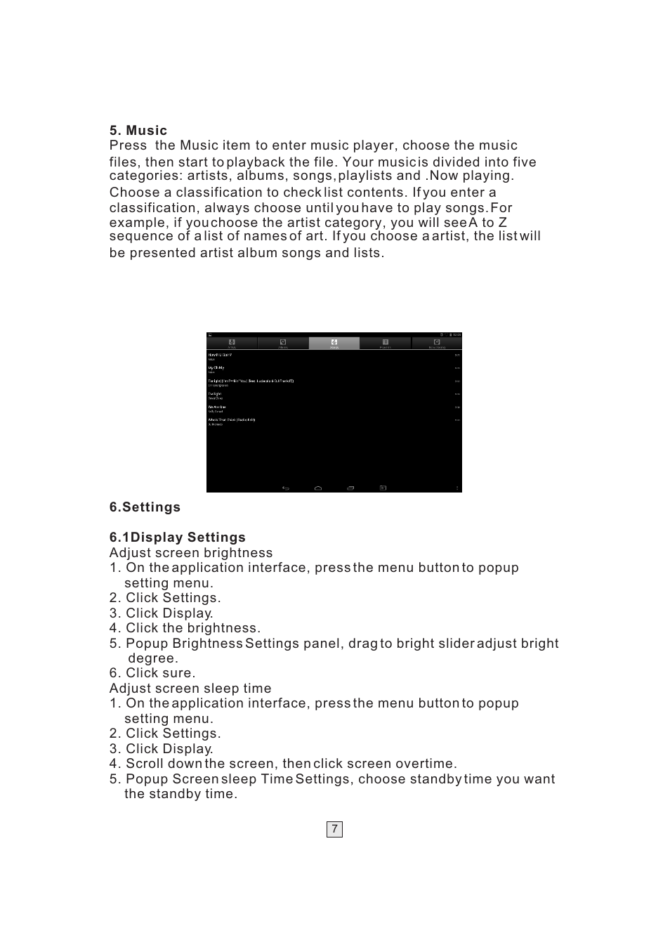Ò³ãæ 8 | Lenco TAB-1014 User Manual | Page 8 / 12