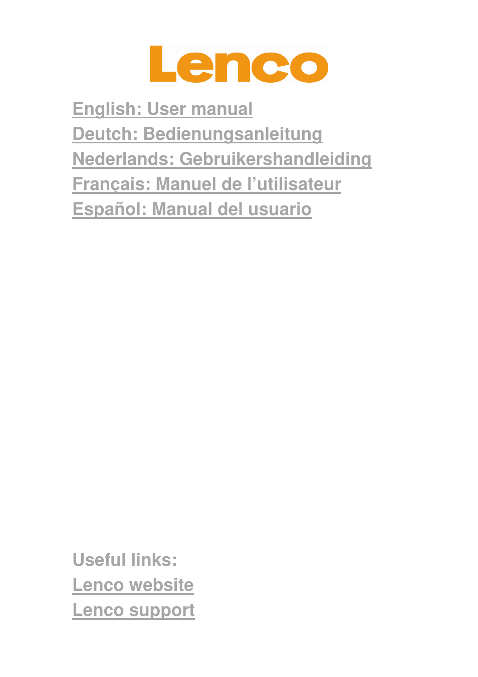 Lenco TAB-1022 User Manual | 111 pages