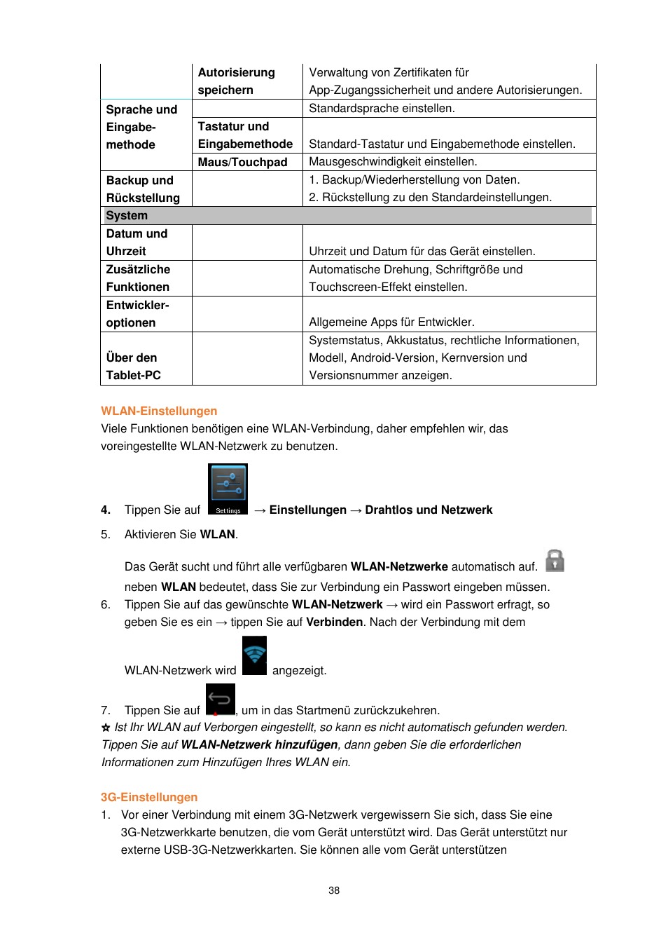 Lenco TAB-1022 User Manual | Page 38 / 111