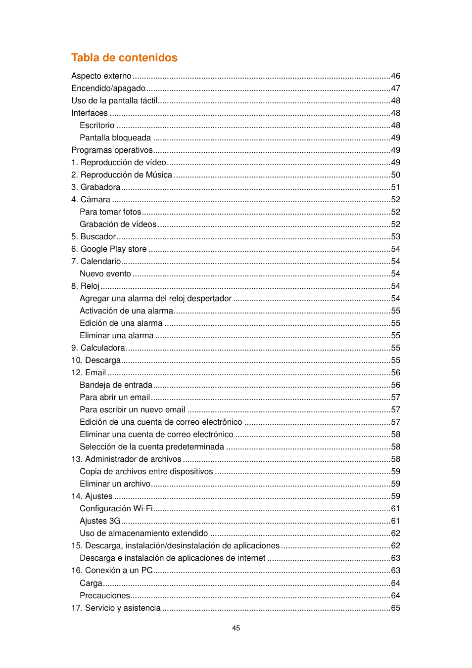 Lenco TAB-1022 User Manual | Page 45 / 111