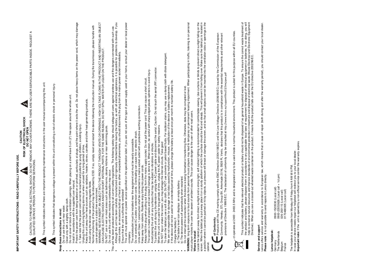 Lenco TAB-705 User Manual | Page 2 / 7