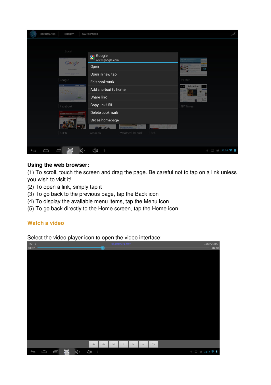 Lenco TAB-705 User Manual | Page 16 / 25