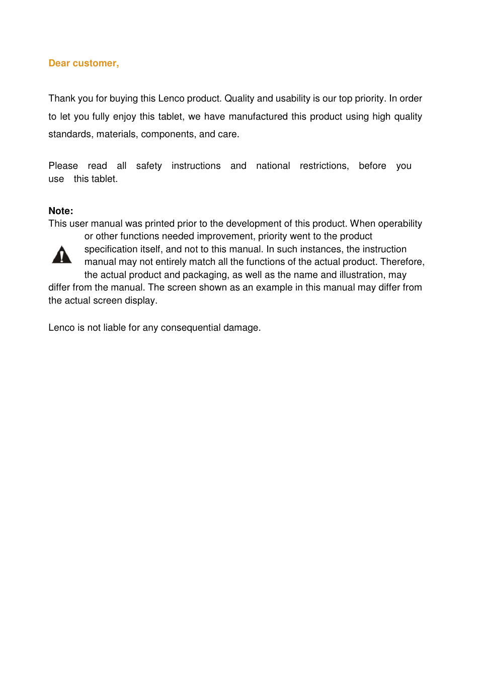 Lenco TAB-705 User Manual | Page 2 / 25