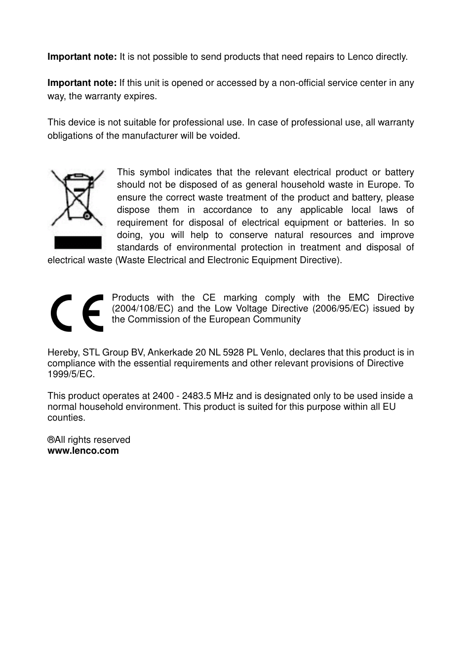 Lenco TAB-705 User Manual | Page 25 / 25