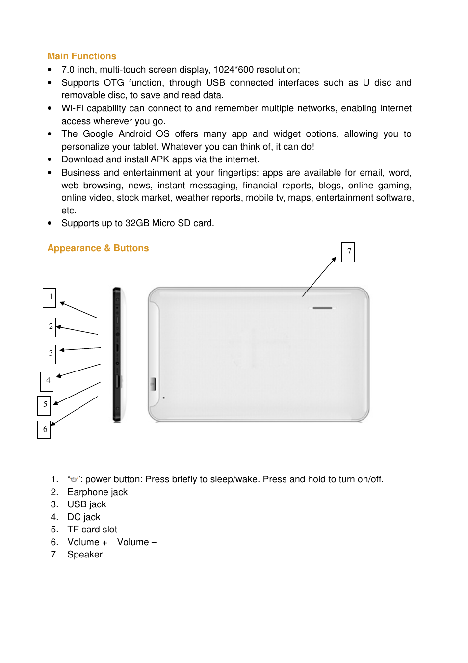 Lenco TAB-705 User Manual | Page 5 / 25