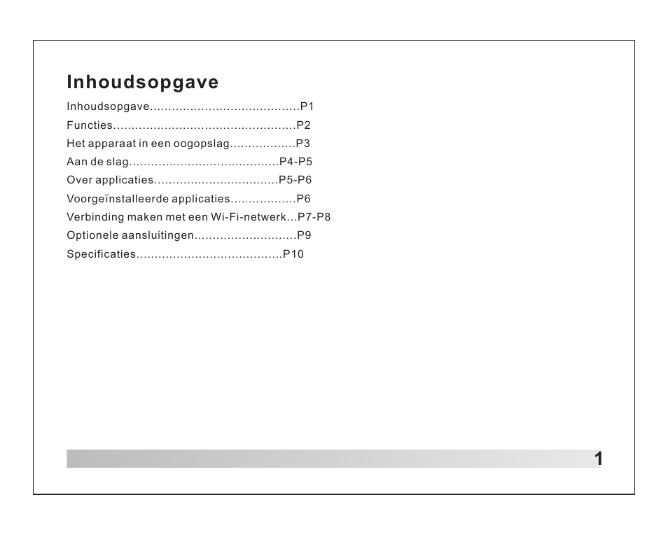 Inhoudsopgave | Lenco TAB-711 User Manual | Page 24 / 55