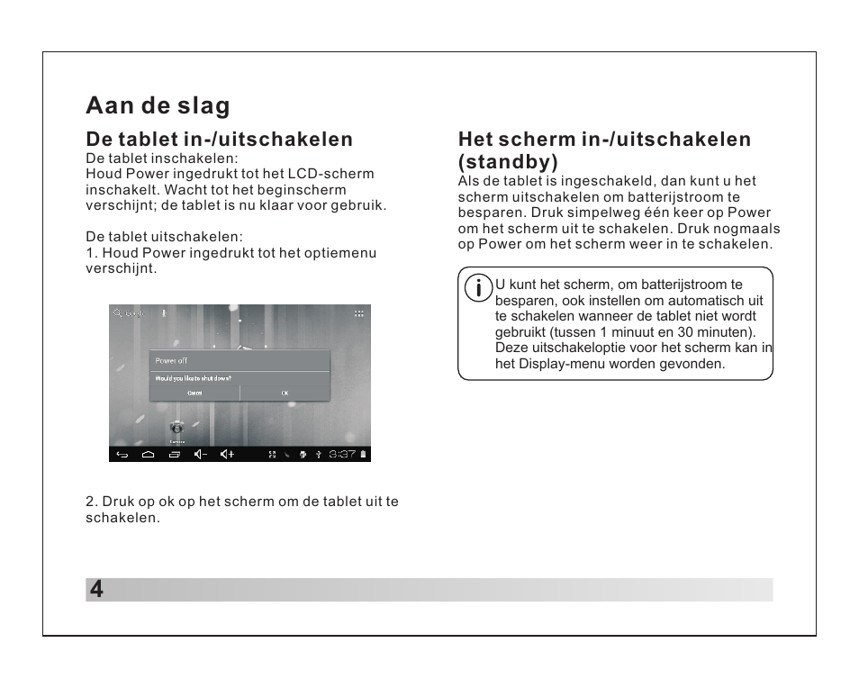 Aan de slag | Lenco TAB-711 User Manual | Page 27 / 55