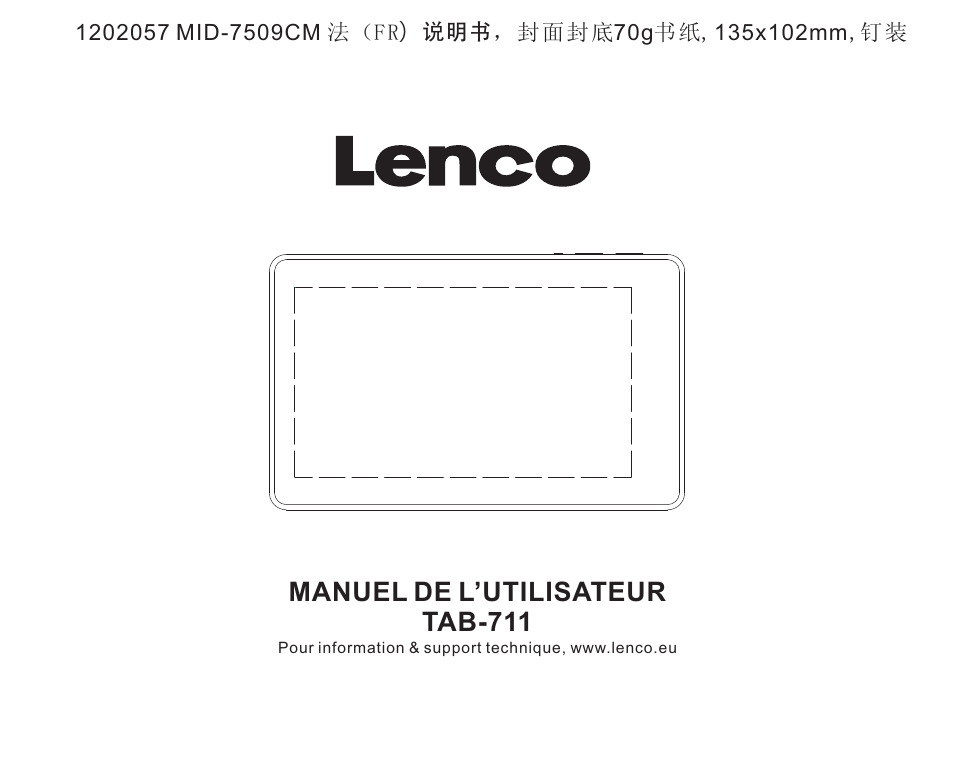 Manuel de l’utilisateur tab-711 | Lenco TAB-711 User Manual | Page 34 / 55