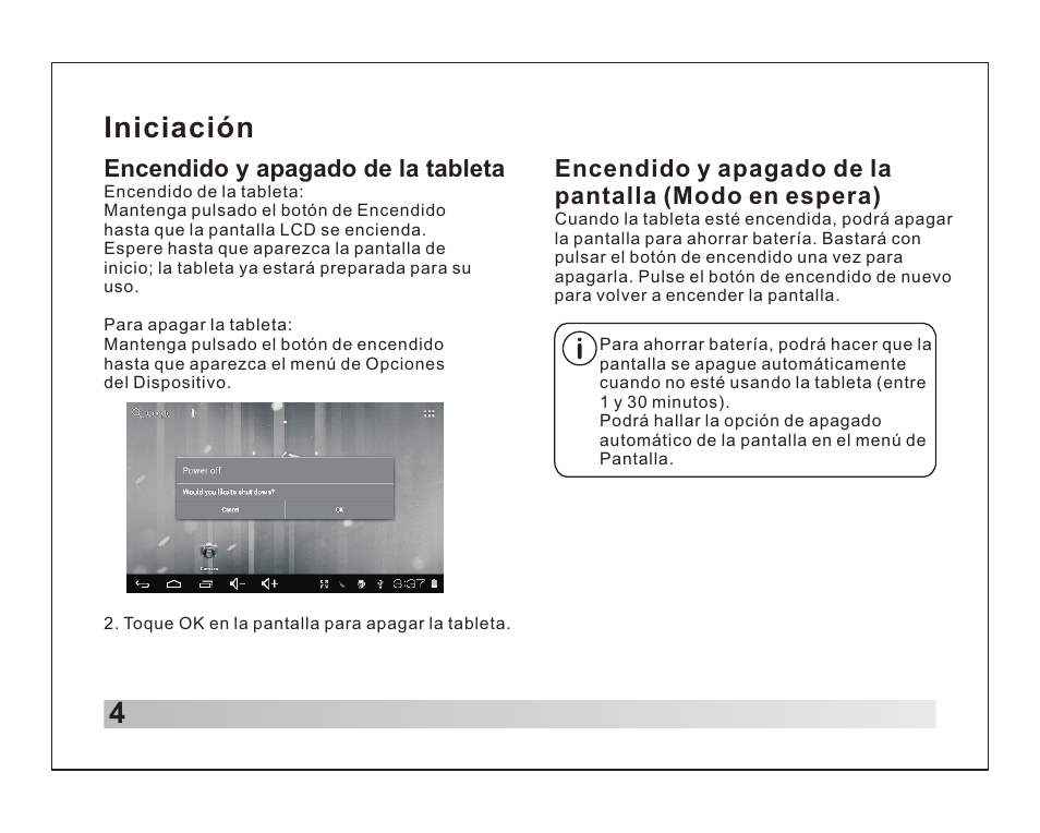 Iniciación | Lenco TAB-711 User Manual | Page 49 / 55