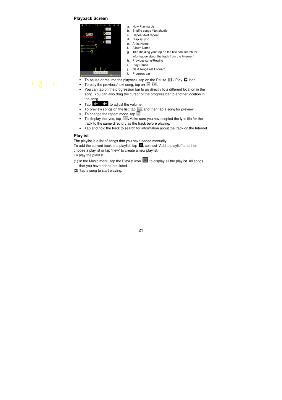 Lenco TAB-811 User Manual | Page 21 / 37