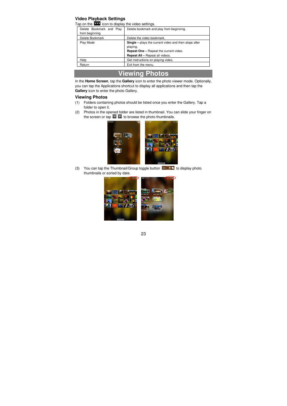 Viewing photos | Lenco TAB-811 User Manual | Page 23 / 37