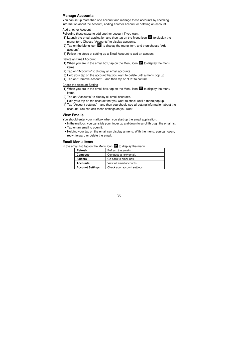 Lenco TAB-811 User Manual | Page 30 / 37