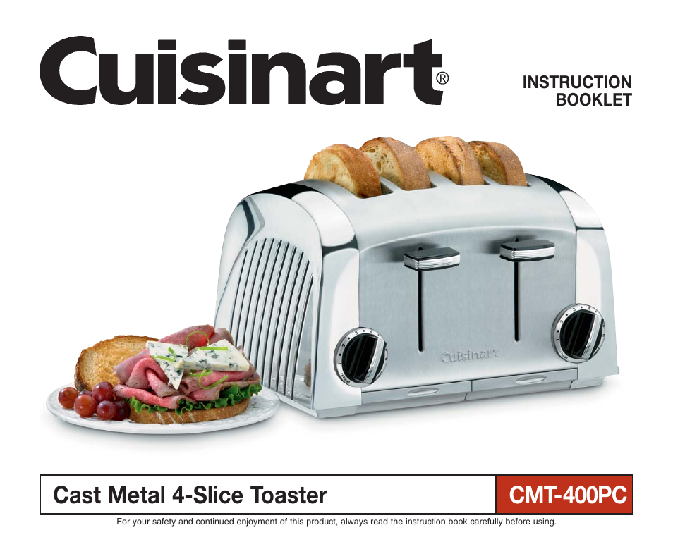 Cuisinart CMT-400PC User Manual | 8 pages