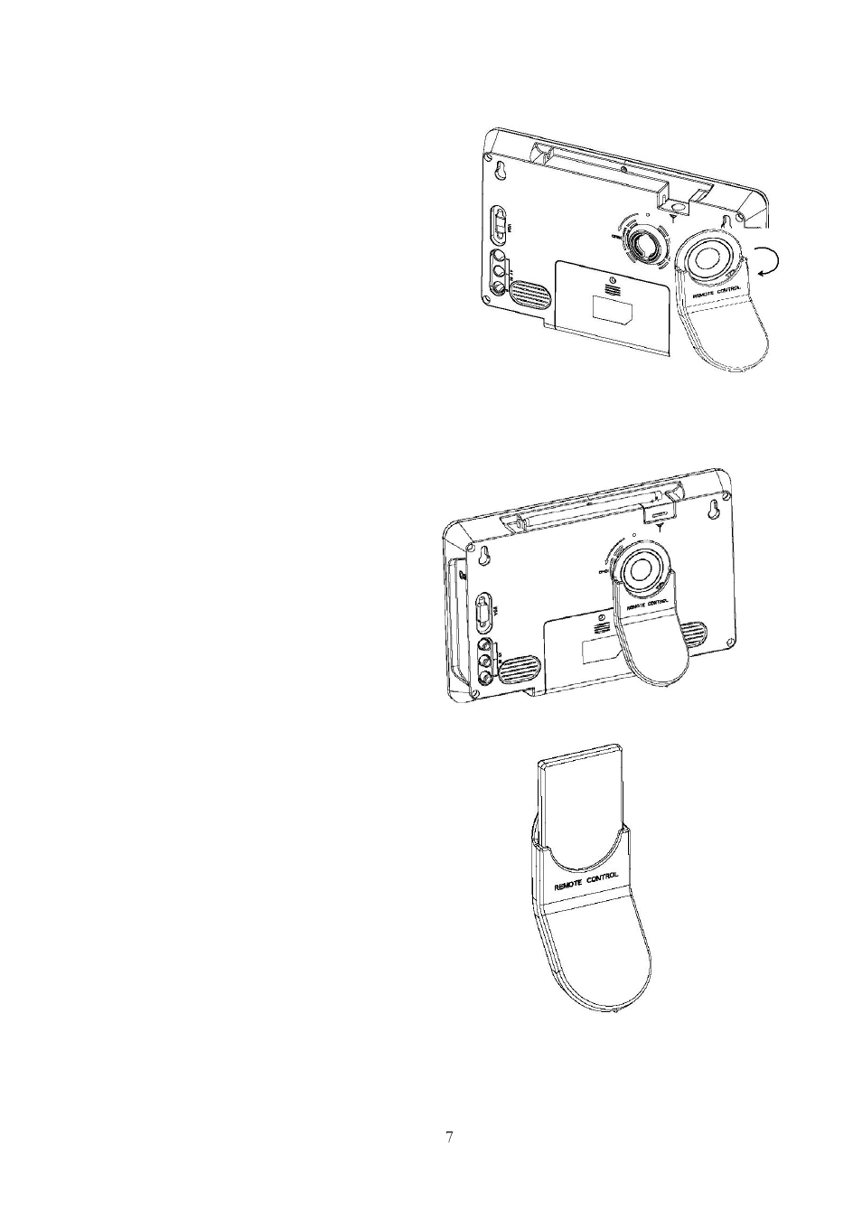 6 installing stand, Remote control, Nstalling | Tand | Lenco TFT-1020 User Manual | Page 11 / 157